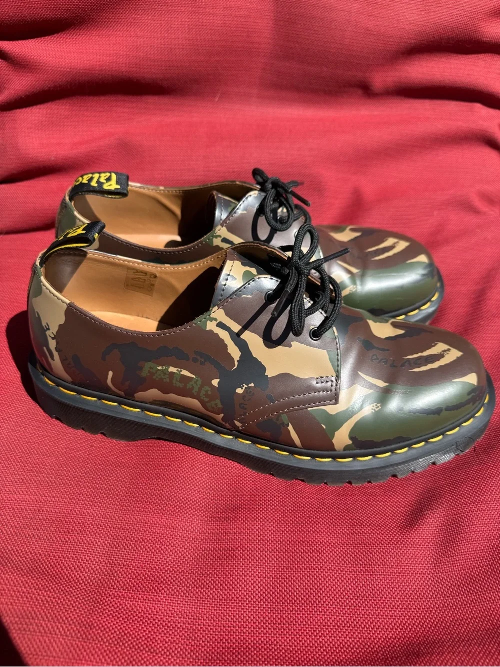 Dr. Martens x Palace 1461 Camo Shoes Size 12
